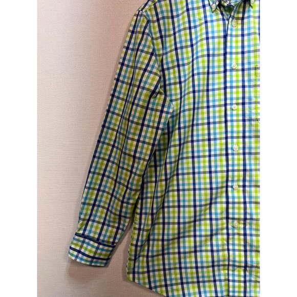 Croft & Barrow Men's Classic Fit Button Down Shirt Easy Care Size 15 Multi Plaid - Picture 6 of 13